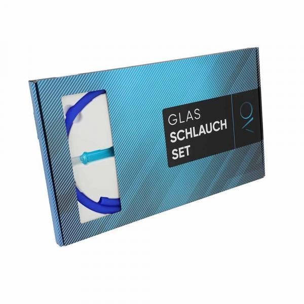 AO Glasmundstück-Schlauchset Round - Blau
